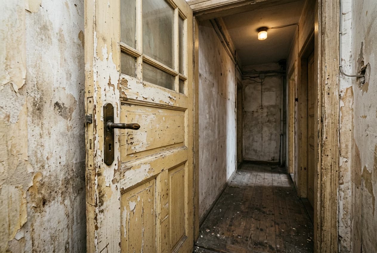 Acht Kassettentüren für einen Altbau von 1912: Vorher